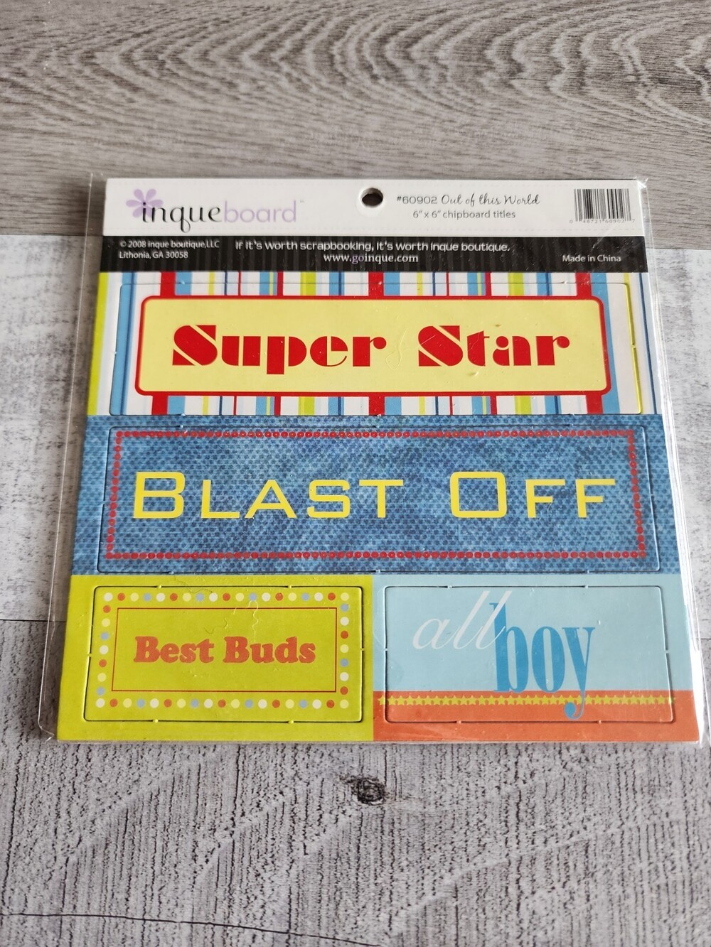 NEW Space Out of This World Chipboard Titles Embellishments Retired NEW #48